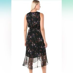 Vince Camuto Dress Black Floral Size 4